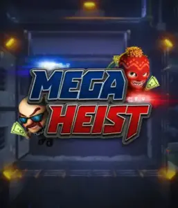 Get ready for the thrilling world of the Mega Heist game by Relax Gaming, showcasing comedic characters ready to undertake a bank heist. This image portrays the excitement of the heist with its dynamic logo and an ominous vault backdrop. Great for fans of heist movies, providing a captivating adventure. 