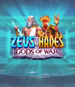 Experience the mythological battlefield of the Zeus vs Hades: Gods of War game by Pragmatic Play, featuring the mighty Zeus wielding lightning and Hades, blazing with underworld fury. This graphic portrays the powerful duel between these mythic figures, amid a stormy background. Ideal for fans of Greek myths, offering a captivating adventure. 